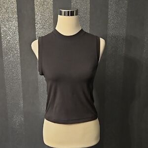 Skims Black Sleeveless Tank Top